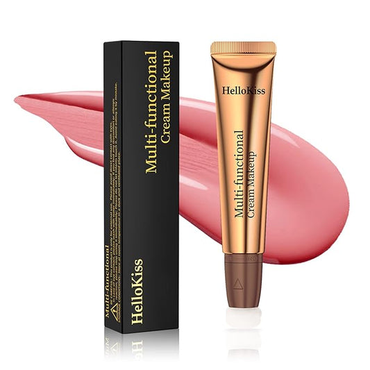 Go Ho Liquid Blush Beauty Wand,Blendable Super Silky Cream Blush Stick,Face Moisturizing Contour Blush Stick with Fine Cushion Applicator,Cruelty-free,003# Medium Pink-Velvo Beauty