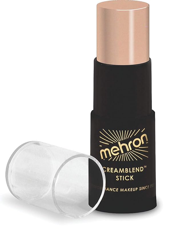 Mehron Makeup CreamBlend Stick, Soft Peach, 0.75 oz (21 g), Cream Face Makeup Stick-Velvo Beauty