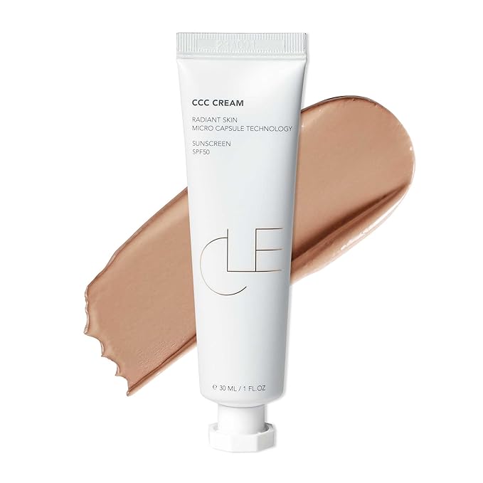 CLE Cosmetics CCC Cream (Golden Medium 301 / SPF 50) - Color Correcting CC Cream Hybrid with Sunscreen - Lightweight, Hydrating Light to Medium Coverage Foundation - 1 fl oz-Velvo Beauty