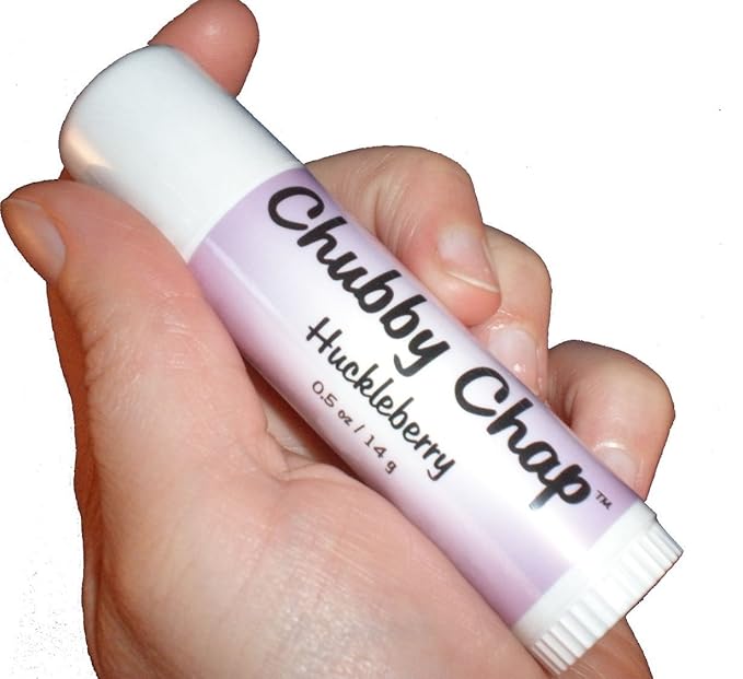 Chubby Chapstick - One (1x) Large Jumbo Chapstick Natural Chapstick - .5 Ounce Lip Balm (Huckleberry)-Velvo Beauty