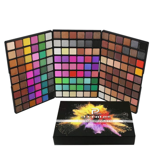 162 Colors Hightlight Eyeshadow Palette Makeup Gift Set, FantasyDay Professional Long Lasting Waterproof Matte Highly Pigments Shiny Shimmers Glitter Makeup Palette Colorful Cosmetic Eye Shadow Pallet-Velvo Beauty