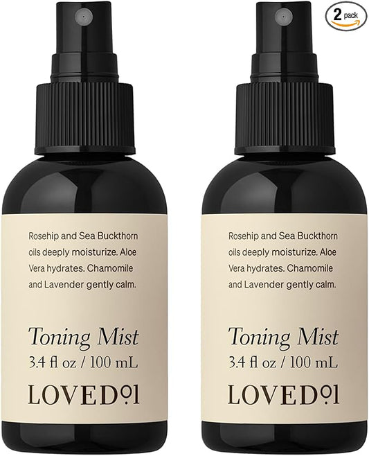 Face & Body Toning Mist, John Legend Skincare, Hydrating & Cleansing Serum, Moisturizing Spray, Alcohol-Free, Formulated with Witch Hazel & Aloe Vera, 2-Pack (3.4 oz each)-Velvo Beauty