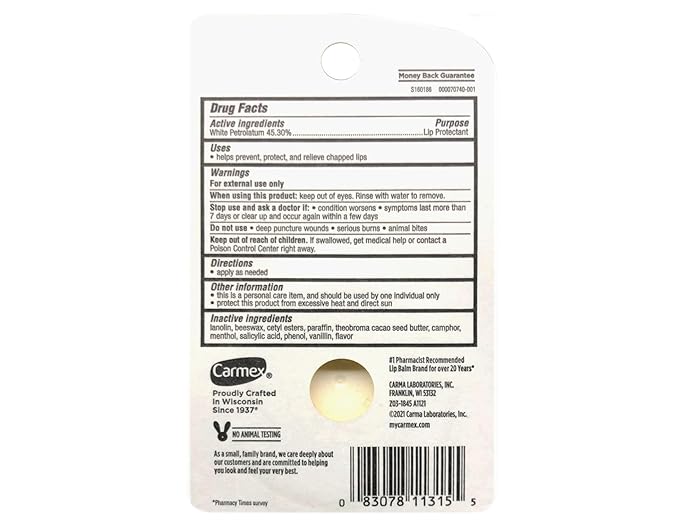 Carmex Classic Lip Balm Medicated 0.25 oz (Packs of 12)-Velvo Beauty