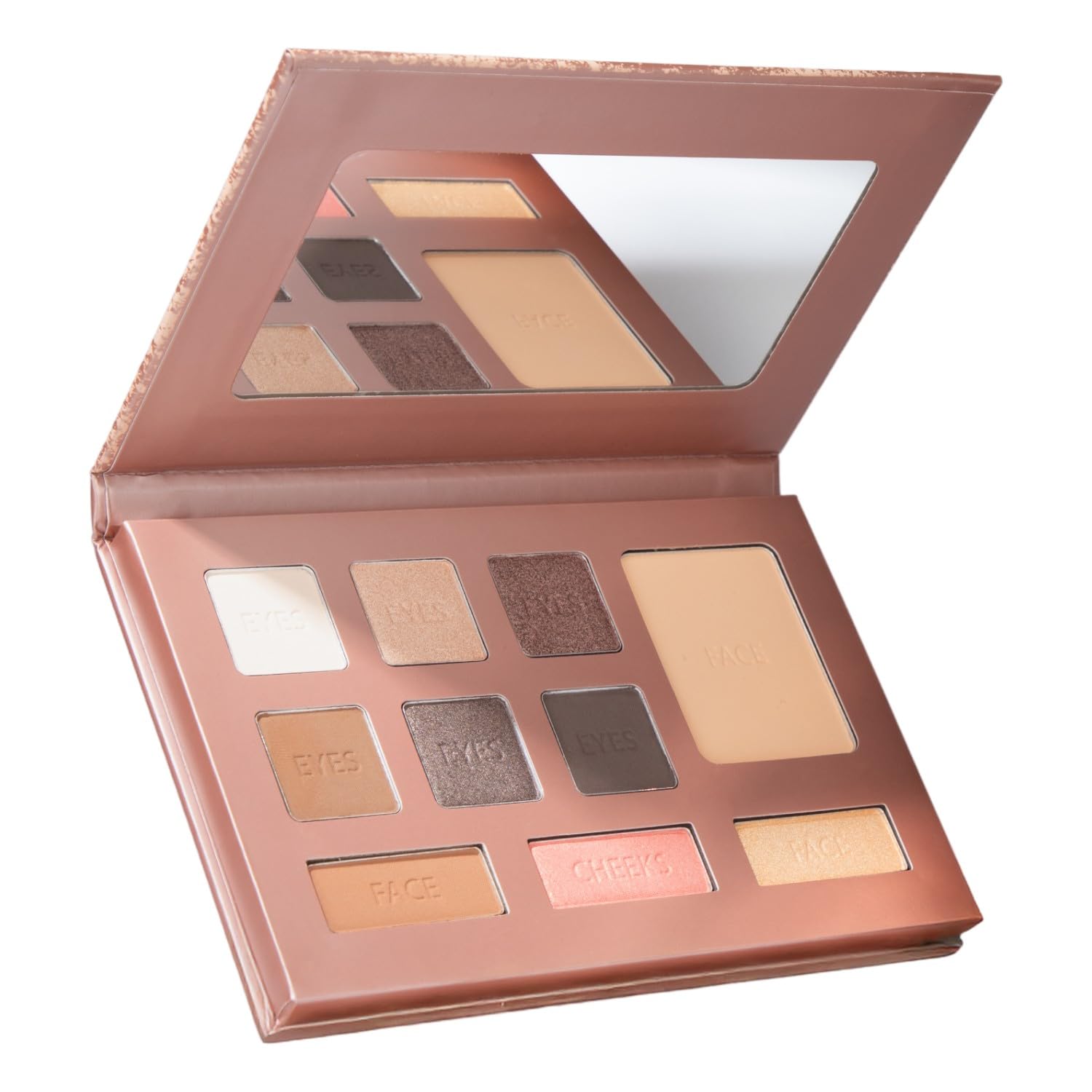 LUMINESS Face Time Essentials Face Palette - Includes Bronzer, Blush, Highlighter, Face Powder and 6 Eyeshadows - Highly Pigmented, Long-Wearing Makeup Palette - Silky Smooth, Easy to Blend-Velvo Beauty
