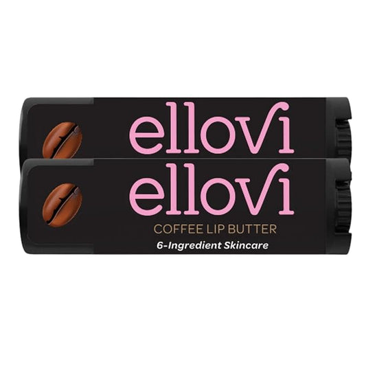 Natural Lip Butter Lip Balm - Coffee - Pure Enough to Eat - Made With Just 6 Vegan Ingredients - Moisturizing Lip Care for All Day Hydration (2-Pack)-Velvo Beauty