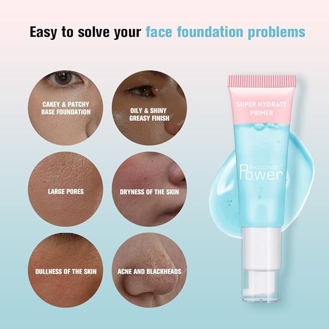 AKARY Gel-Based & Hydrating Face Primer For Smoothing Skin & Gripping Makeup with Vitamin E, Long-Wear Foundation Face Primer for Oil Control, Even Fine Lines, 0.81 Fl Oz, 06 Lavender-Velvo Beauty