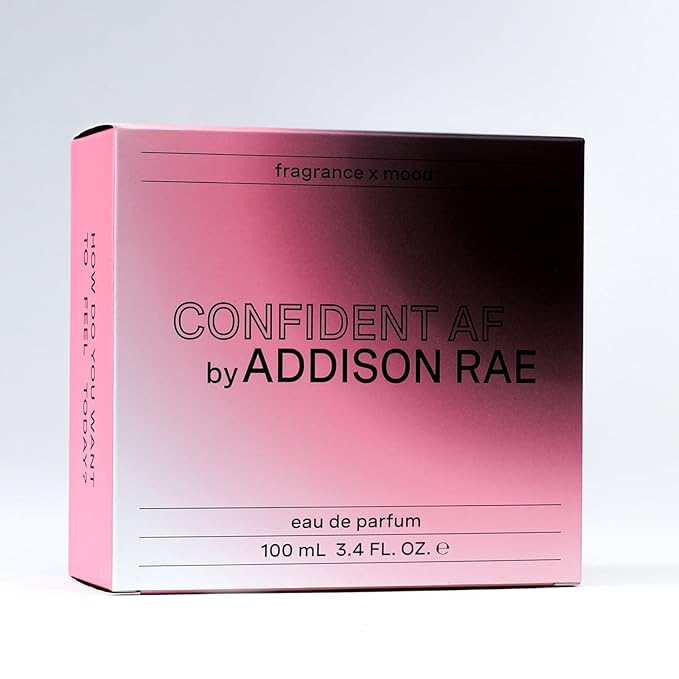 Addison Rae Fragrance Confident - Luxury Perfume for Women -Fruity Floral Scent - Eau De Parfum -Notes of Vanilla, Strawberry, Jasmine -Long Lasting Vegan Travel Cologne- Gift for Her-3.4oz EDP Spray-Velvo Beauty