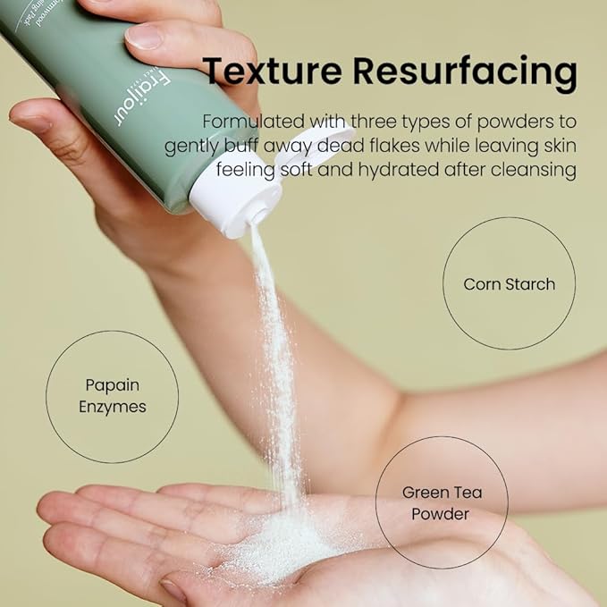 Wormwood Enzyme Cleansing Pack – Korean Powder Face Cleanser & Exfoliant with Papaya Enzyme, AHA BHA PHA, Low pH, Clears Acne & Pores, Smooths Texture, for All Skin Types, 2.82 oz.-Velvo Beauty