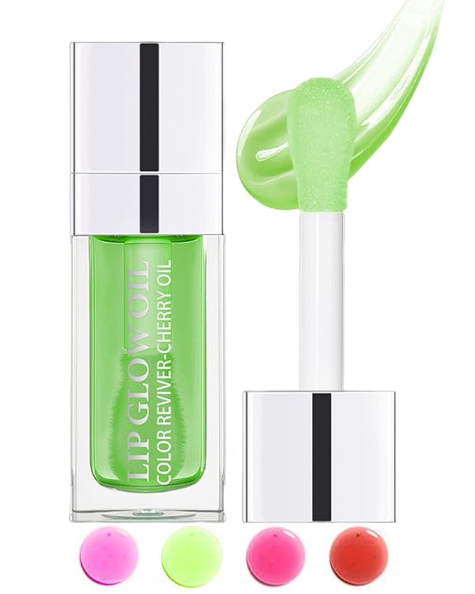 Tinted Moisturizing Lip Glow Oil,Hydrating Plumping Lip Gloss Lip Care Clear Toot Lip Oil for Dry Lip,Glow Reviver Lip Oil,Shine Lip Tint Stain Lip Care Product,Christmas Makeup Gift for Women-#016-Velvo Beauty