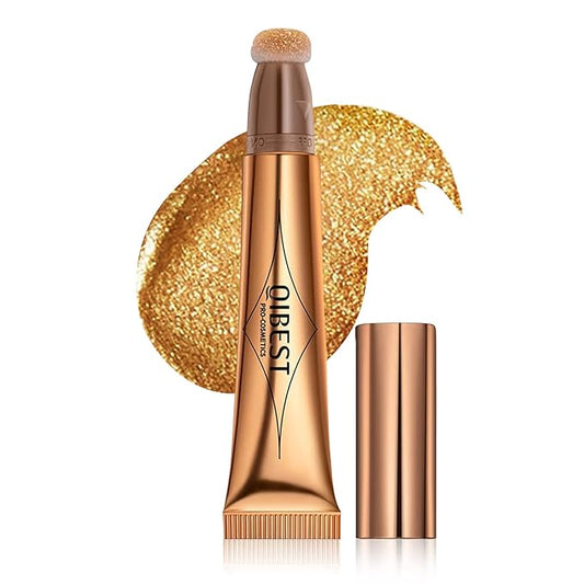 Highlighter Beauty Wand, Shimmer Liquid Highlighter Stick with Cushion Applicator, Lightweight Super Silky Cream Body Face Glowing Highlight Makeup-Velvo Beauty