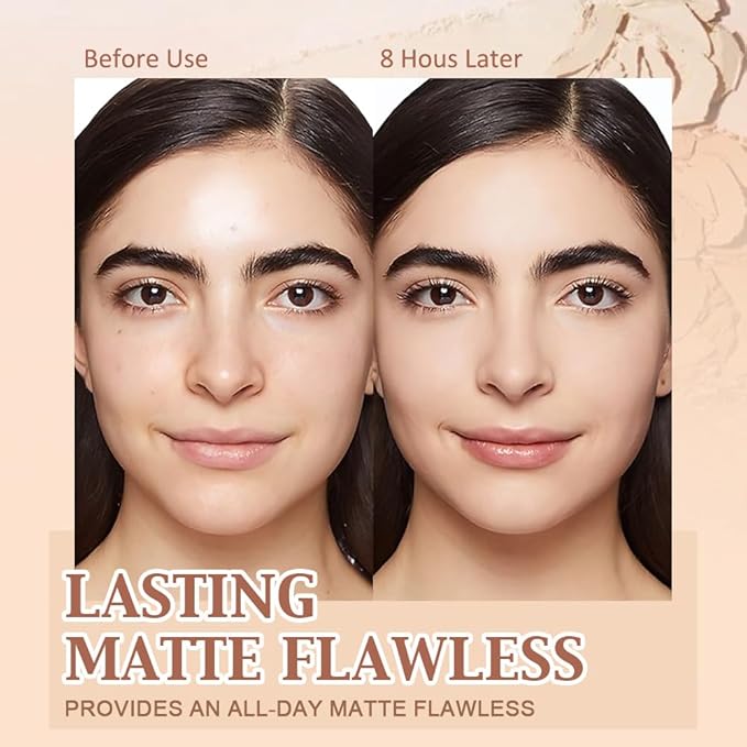 evpct Kaely Oil Control Pressed Face Powder, Get Smooth Flawless Fine Lines and Lightweight Finishing Foundation, Control Shine Long Lasting Waterproof Face Setting Powder Cosmetic, 01 Classic Ivory-Velvo Beauty