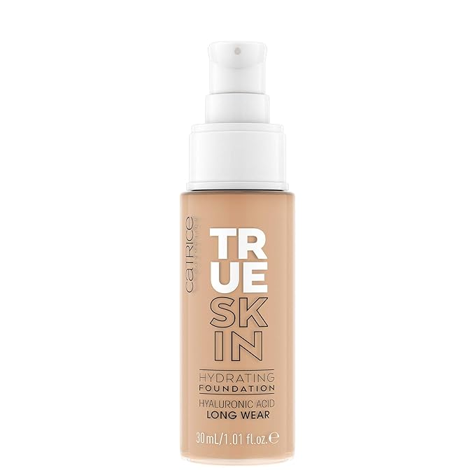 Catrice | True Skin Hydrating Foundation | Lightweight Buildable Coverage with Hyaluronic Acid and Watermelon Seed Oil | Vegan & Cruelty Free (040 | Neutral Hazel)-Velvo Beauty