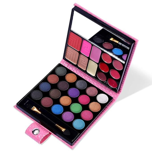 All in One Makeup Kit - 20 Eyeshadow, 6 Lip Glosses, 3 Blushers, 2 Powder, 1 Concealer, 1 Mirror, 1 Brush, Make Up Gift Set for Teen Girls, Beginners And Pros-Velvo Beauty