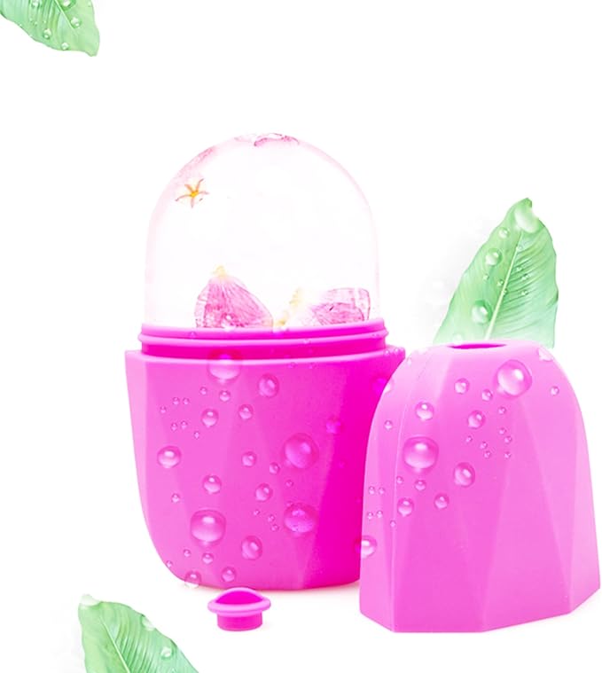 Ice Facial Cube Facial Beauty Ice Roller Skin Care Tools Ice Roller for Face and Eye Silicone Ice Mold for Face Beauty Ice Face Roller-Velvo Beauty