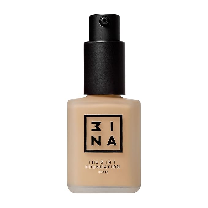 3INA The 3-In-1 Foundation 204 - Vegan Formula - Combination Of Primer, Concealer And Foundation - Medium Coverage - Natural Finish - Perfect For Covering Lines And Blemishes - Long Lasting - 1.01 Oz-Velvo Beauty