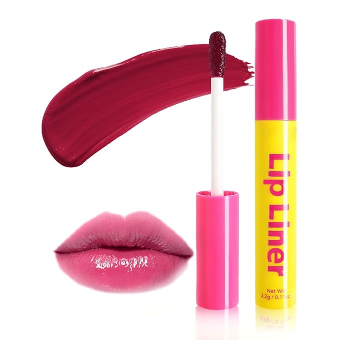Lip Stain - Lip Stain Peel Off Long-Lasting with Matte Finish Waterproof & Transfer-Proof, Lip Liner Moisturizing & Nourishing Non-Stick Cup Highly Pigmented Color Lip Tint (04 Rose)-Velvo Beauty