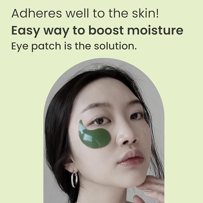 HEIMISH Matcha Biome Hydrogel Eye Patch (60ea) | Eye Patch for Swollen Eyes and Wrinkles | Matcha, flawless skin, Calming, for Swollen Eyes, Antioxidant, Soothing, Vitamins, Kbeauty-Velvo Beauty