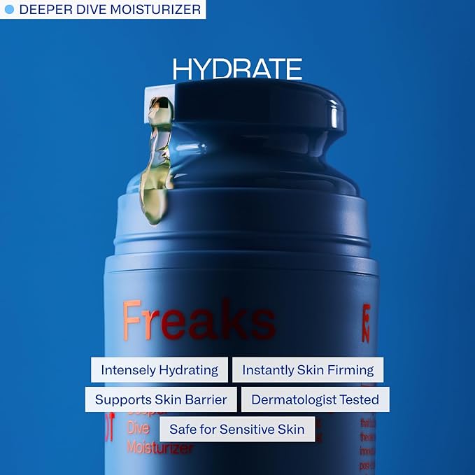 Freak Trio Bundle | Deeper Dive Moisturizer Serum, Peak Performance SPF 50 & Daily Defender SPF 30 | Natural Hydration & Sun Protection | Eco-Friendly, Reef-Safe, Cruelty-Free | All Skin Types-Velvo Beauty