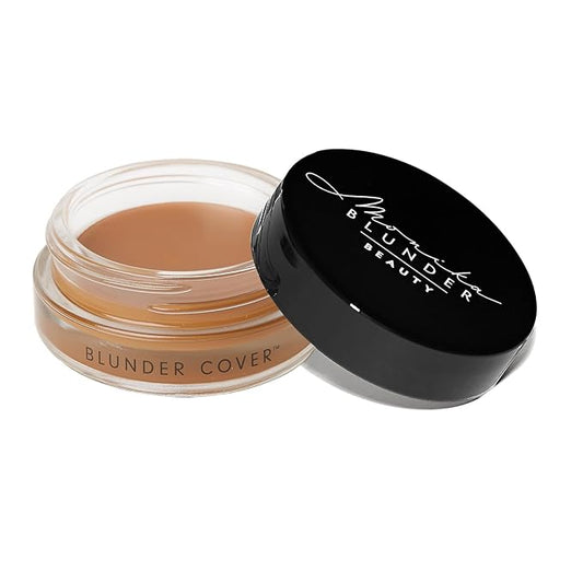 Monika Blunder Beauty - Blunder Cover Foundation Concealer - Shade: 6.25 - Sechs.25 - Deep Neutral Olive Undertones - Clean Beauty, All-In-One, Cruelty-Free, Vegan - 0.62 oz-Velvo Beauty