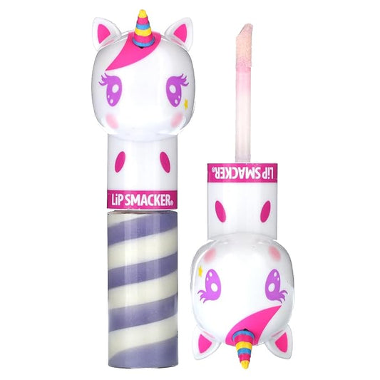 Lip Smacker Lippy Pals Swirls Unicorn, Flavored Moisturizing & Smoothing Soft Shine Lip Balm, Hydrating & Protecting Fun Tasty Glossy Finish, Cruelty-Free & Vegan - Unicorn Frosting-Velvo Beauty