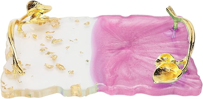 Resin Nail Palette Nail Palette Nail Art Makeup Display Board Manicure Stand Manicure Palette Nail Art Color Manicure Nails DIY Tool (Pink)-Velvo Beauty