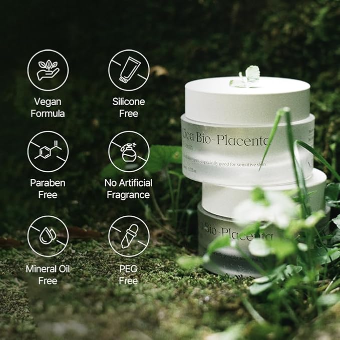 NDP Cica Cream - Gel Face Moisturizer for Sunburn Relief, lightweight Korean Moisturizer for Sensitive Skin, Centella Asiatica, Hydrating, Calming, Soothing (1.7 Fl oz / 50ml)-Velvo Beauty