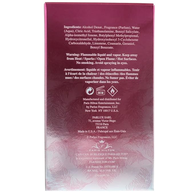 Paris Hilton Can Can Burlesque Eau De Toilette Spray for Women, 3.4 Ounce (Pack of 3)-Velvo Beauty