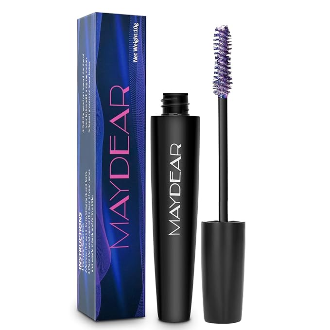 Maydear Chameleon Mascara Color-Changing Mascara for Eyelashes, Multichrome Glitter Lash Makeup, Long-Lasting, Smudge-Proof, Eye-Catching Look for Day & Night-Velvo Beauty