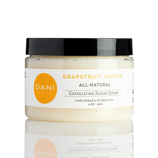 Naturals Sugar Scrub - Gently exfoliates with organic cane sugar, leaving skin soft and radiant. Infused with grapefruit and ginger, it deeply moisturizes. 14 oz-Velvo Beauty