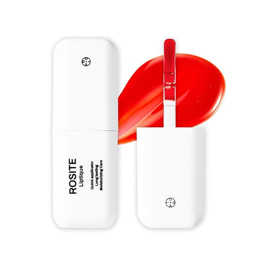 Liptique Korean Lip Stain Peel Off - 24 Hour Long Lasting Lip Tattoo, Waterproof & Transfer Proof, Nourishing & Hydrating Lip Tint for Women, Instant Plumping Lip Tints Peel Off (004 ROSITE)-Velvo Beauty
