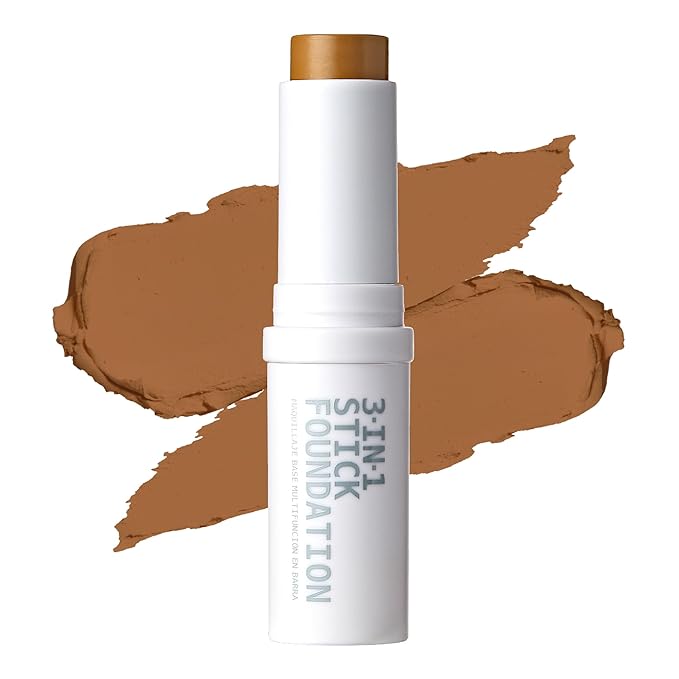 Ruby Kisses Natural Full Coverage 3-In-1 Stick Foundation. Easy to Apply, Hydrating, Lightweight, Long Lasting, Concealer and Contour Stick for Face Makeup (Classic Tan)-Velvo Beauty