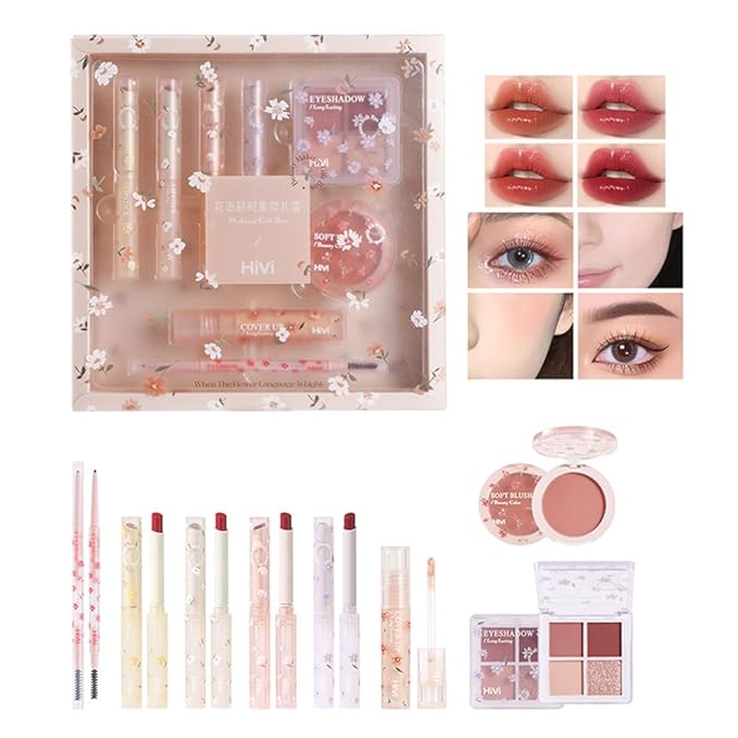LAMUSELAND All in One Makeup Kit, 8-Piece Women Complete Makeup Kit, a Must-Have Gift Set for Beginners or Professional Makeup Sets Beginners.-Velvo Beauty