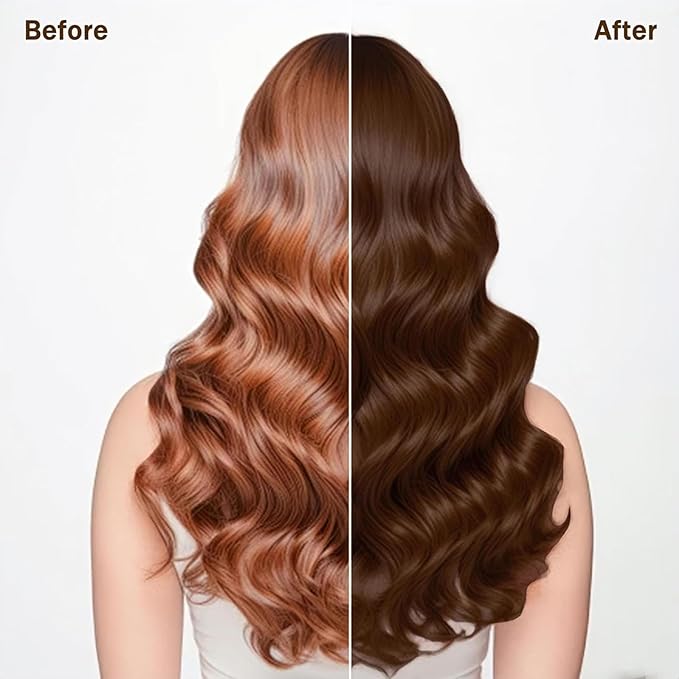 Dark Coffee Hair Dye Shampoo 3 in 1 for Gray Hair, Long-lasting & Natual Hair Color Shampoo, Herbal Ingredients Natural Shampoo Hair Dye Effect in Minutes, Gifts for Men Women 500ml-Velvo Beauty