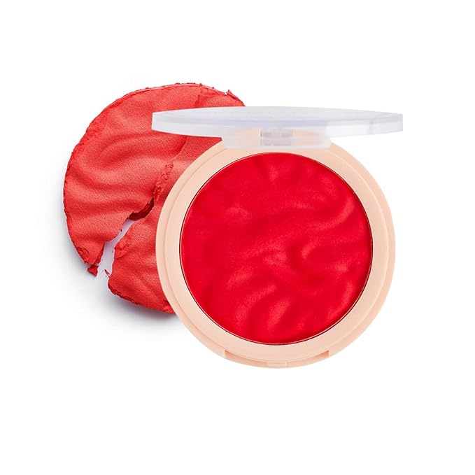 Revolution, Blusher Reloaded, Pressed Powder Face Blusher, Highly Pigmented & Long-Lasting Formula, Pop My Cherry, 0.26 oz-Velvo Beauty