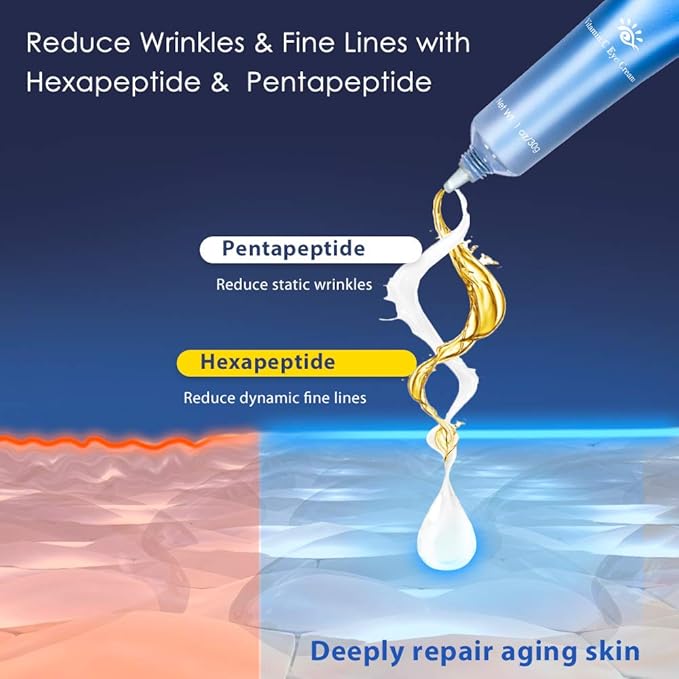 Brightening Vitamin C Eye Gel Cream for Dark Circles & Puffiness, Eye Cream to Help Reduce Fine Lines & Crow's Feet, Boost Hydrating Under Eye Treatment with Hyaluronic Acid & Peptides-Velvo Beauty