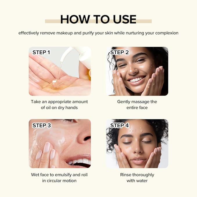 Neutriherbs Makeup Remover Oil Cleanser, Vitamin C Cleansing Oil for Long Last and Waterproof Makeup, Sunscreen, Fit All Skin Type - 3.71 Fl.Oz-Velvo Beauty