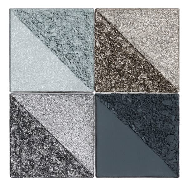 Juvia's Place Rebel Quad Grey Eyeshadow Palette - Professional Eye Makeup, Pigmented Eyeshadow Palette, Makeup Palette for Eye Color & Shine, Pressed Eyeshadow Cosmetics, Shades of 4-Velvo Beauty