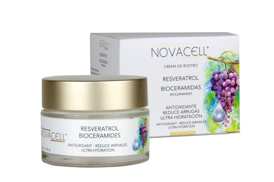 Resveratrol Face Moisturizer Cream with Ceramides - Nourishing, Keeps Moisture & Helps Elasticity, Firmness. Fills Expression Lines & Wrinkles - 50 ml-Velvo Beauty