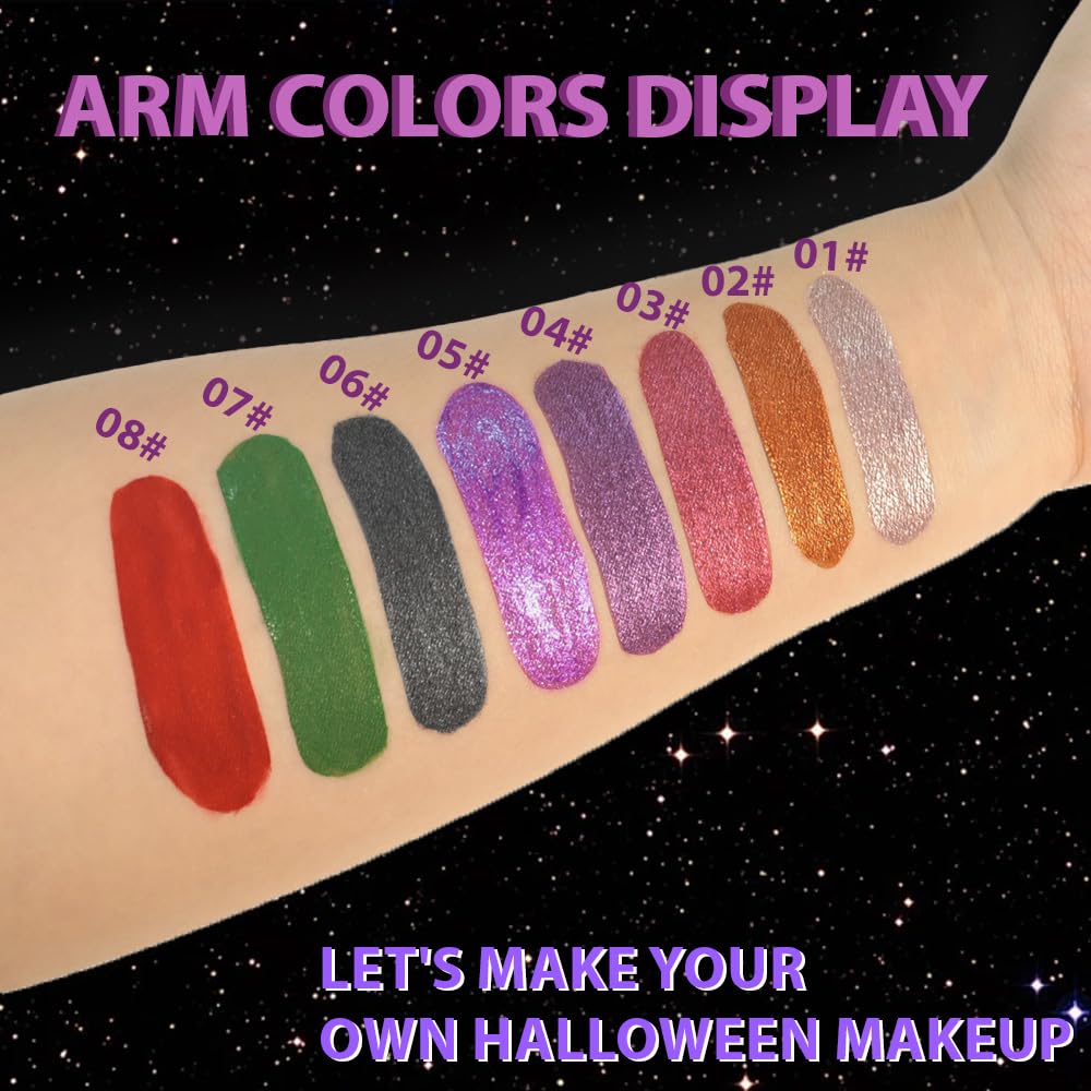 Taupe Metallic Lipstick for Women,Glitter Sparkling Liquid Lipstick,Long Lasting Waterproof Lightweight Comfortable Non-Drying Bold Dark Lip Gloss for Gothic Stage Makeup,Cruelty Free-Velvo Beauty