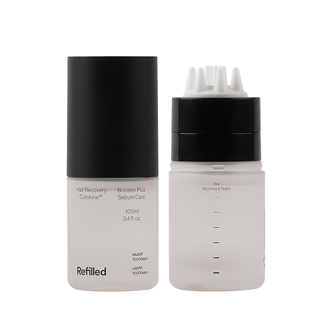 Hair-Recovery Cytokine Booster Sebum Care, 3.38 Fl.Oz.– Hair Regrowth Tonic for Thinning Hair, Oily Scalp Control, Hair Loss Treatment, Stimulates Follicles, Balances Sebum, Non-Greasy for Men & Women-Velvo Beauty