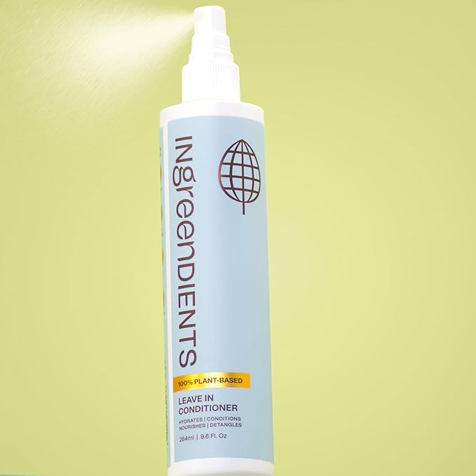 Detangler and Leave In Conditioner made with Organic ingredients - Sulfate-Free, Color-Safe, Silicone-Free, Cruelty-Free, Gluten Free (9.6 FL OZ)-Velvo Beauty