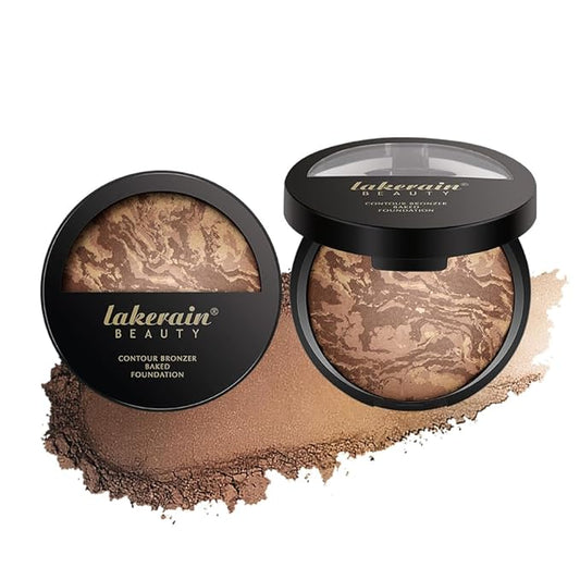 Baked Brighten Foundation, Coror Correcting Baked Balance Foundation,Buildable Coverage, Lightweight Powder Foundation, Creates a Perfect Canvas and a Natural Semi-Matte Finish(02# Tan)-Velvo Beauty