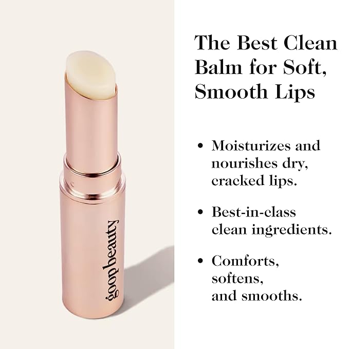 goop Beauty Lip Balm Pack of 2 | Moisturizing Lip Balm for Chapped, Cracked, & Dry Lips | Coconut Oil & Shea Butter | 0.16 oz Each-Velvo Beauty