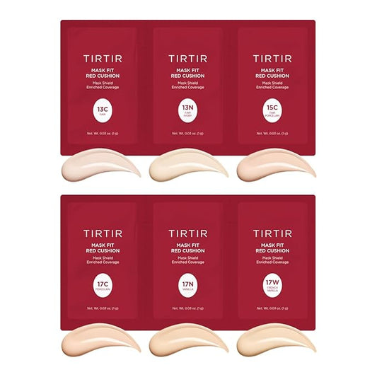 TIRTIR Mask Fit Red Cushion Foundation *Trial Kit* #Light | Japan's No.1 Choice for Glass skin, Long-Lasting, Lightweight, Buildable Coverage, Semi-Matte-Velvo Beauty