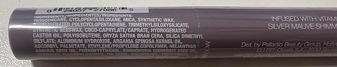 Palladio Waterproof Eyeshadow Stick with Blending Sponge, Long Lasting & Effortless Application, Smudge Free & Crease Proof Formula, Matte & Shimmer Shades, Buildable Eye Shadow (Silver Mauve Shimmer)-Velvo Beauty