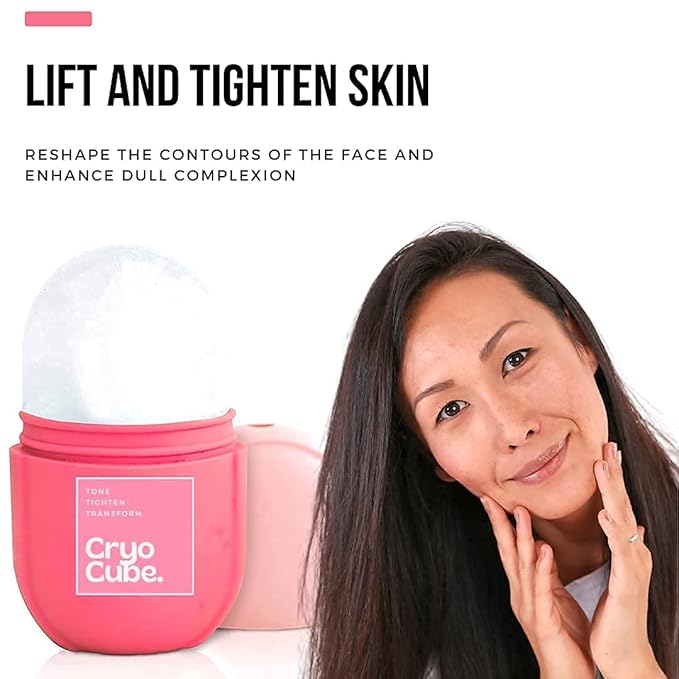 Ice Roller for Face, Eyes and Neck Naturally tone and tighten skin, de-puff eye bags, add a healthy glow Cryotherapy for face and neck which helps enhance skin elasticity (Pack of 1)-Velvo Beauty