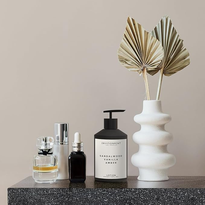 ENVIRONMENT Inspired by 5-Star Hotels HCS Lotion, 300ml Luxury Scented (Sandalwood | Vanilla | Amber) Bathroom Luxury, Men & Women High-End Body Lotion, Hand Cream, Dry Skin Treatment-Velvo Beauty