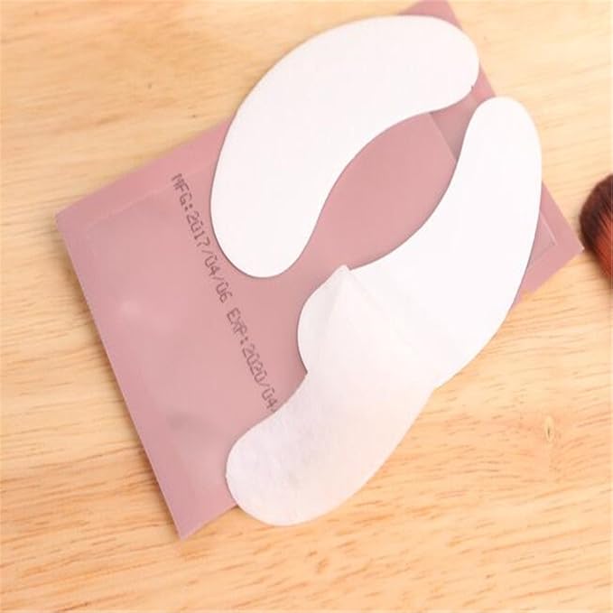 100 Pairs Set，Eye Gel Patches,Under Eye Pads Lint Free Lash Extension Eye Gel Patches for Eyelash Extension (pink)-Velvo Beauty
