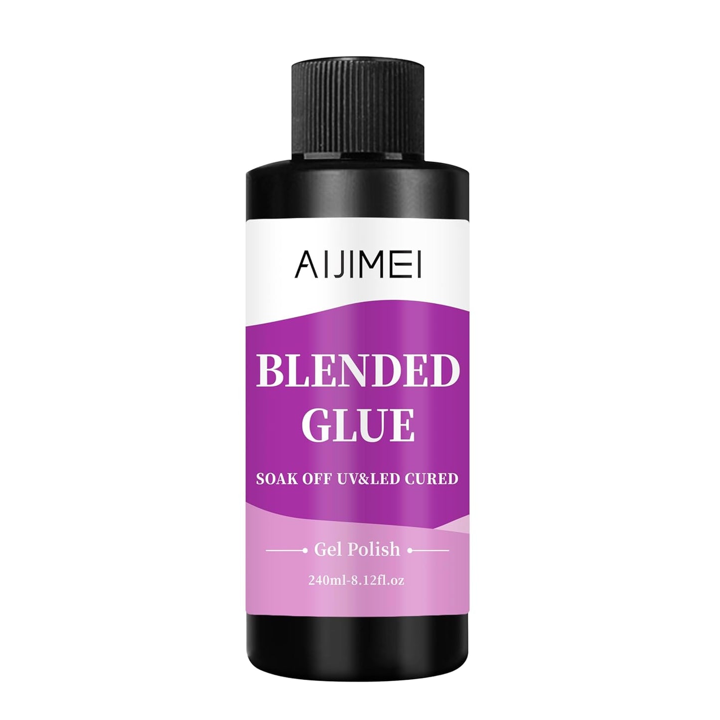 AIJIMEI Nail Polish Thinner Glue 8fl.oz Clear Nail Blending Glue for Blending, diluting, Mixing Glitter Powder Mixer Gel Polish Dilution Color Sequins MixingGlue 240ml for Nail Designer-Velvo Beauty