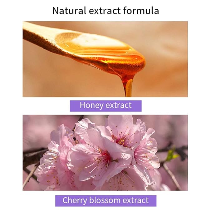 Lip Mask,Honey&Sakura Day and Night Repair Lip Sleeping Masks Honey Lip Balm, Fade Lip Lines Bee Balm Lip Balm, Hydrating &Prevention Dry and Crack Lip Scrubs Exfoliator (day and night)-Velvo Beauty